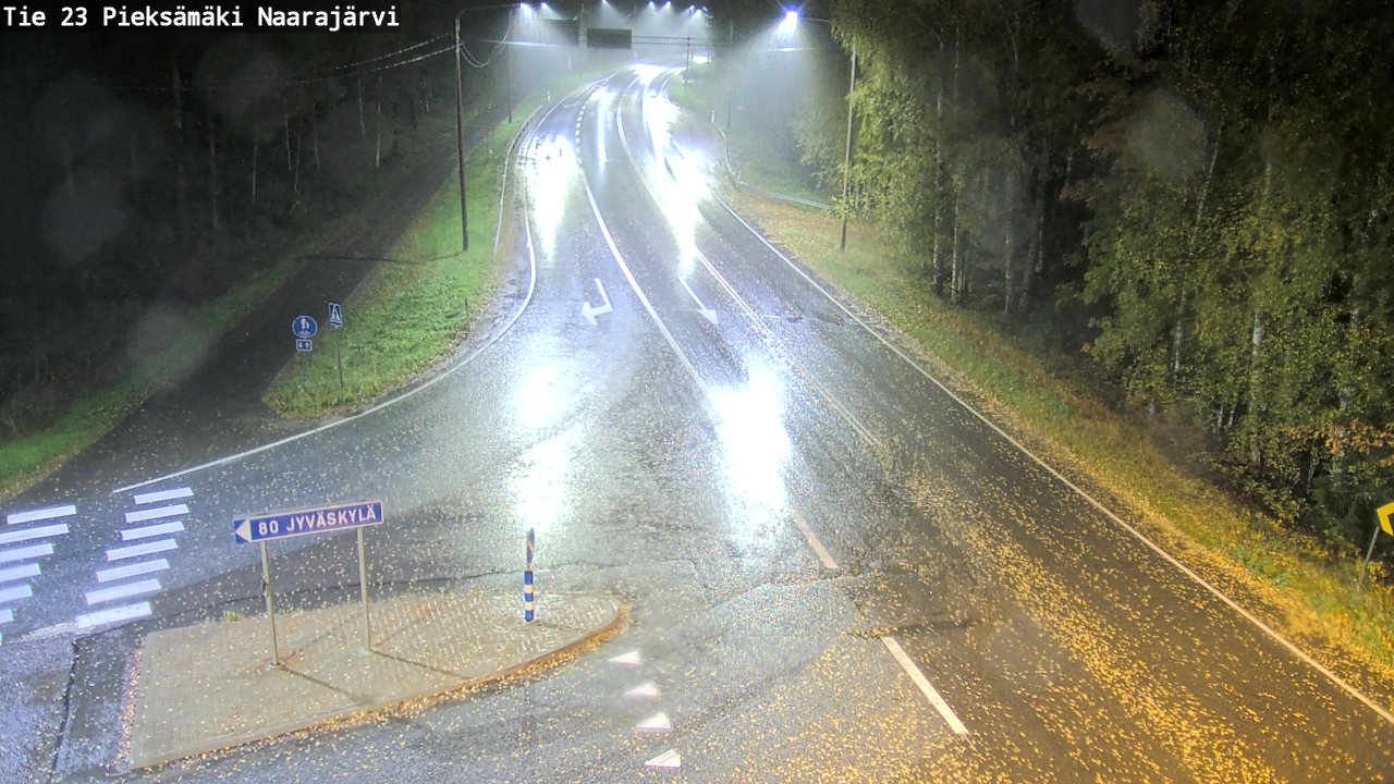 Weather Camera Image Road 23 Pieksämäki, Naarajärvi, Pieksämäki, Etelä-Savo
