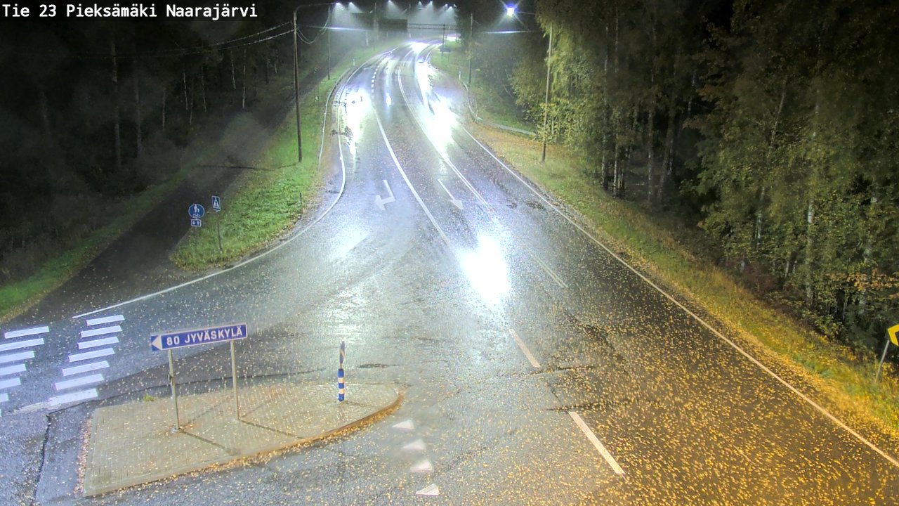 Weather Camera Image Road 23 Pieksämäki, Naarajärvi, Pieksämäki, Etelä-Savo