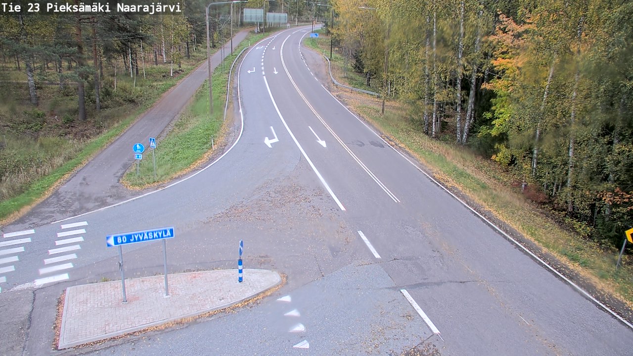 Weather Camera Image Väg 23 Pieksämäki, Naarajärvi, Pieksämäki, Etelä-Savo