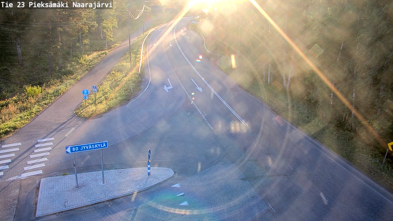 Weather Camera Image Väg 23 Pieksämäki, Naarajärvi, Pieksämäki, Etelä-Savo