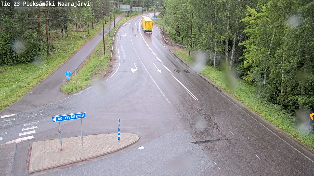 Weather Camera Image Road 23 Pieksämäki, Naarajärvi, Pieksämäki, Etelä-Savo