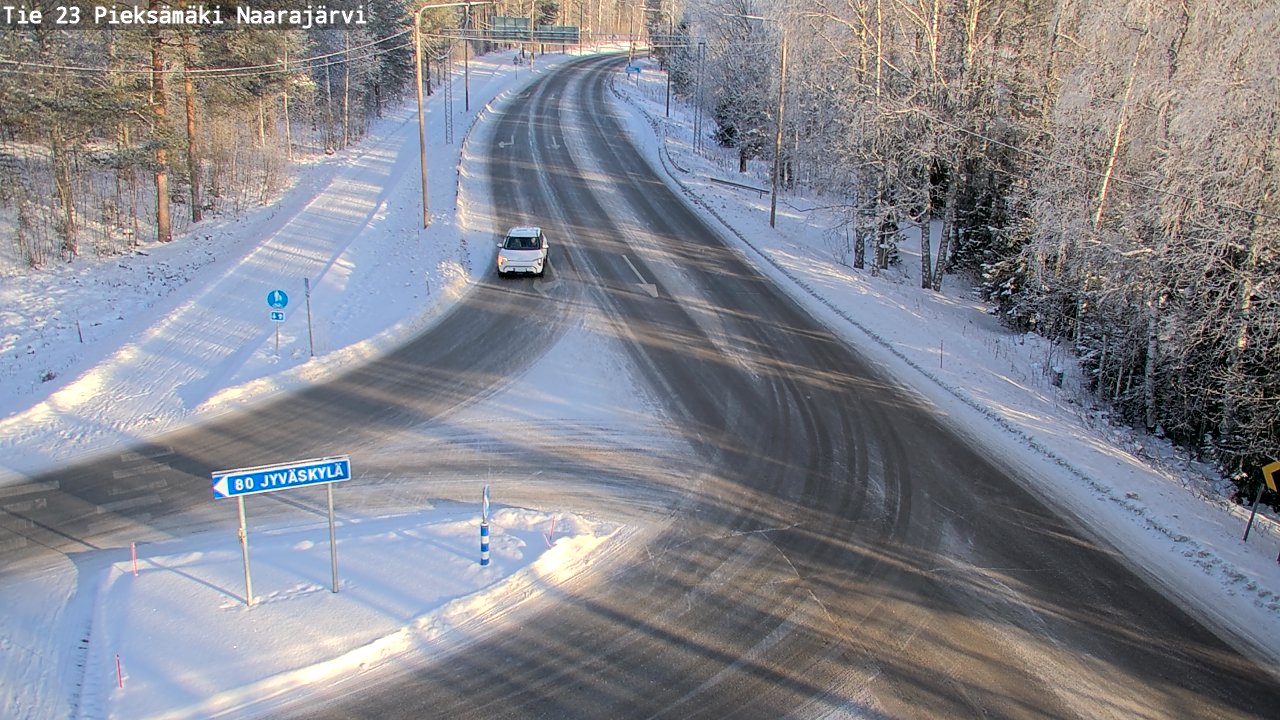 Weather Camera Image Road 23 Pieksämäki, Naarajärvi, Pieksämäki, Etelä-Savo