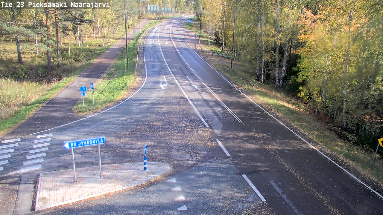 Weather Camera Image Väg 23 Pieksämäki, Naarajärvi, Pieksämäki, Etelä-Savo