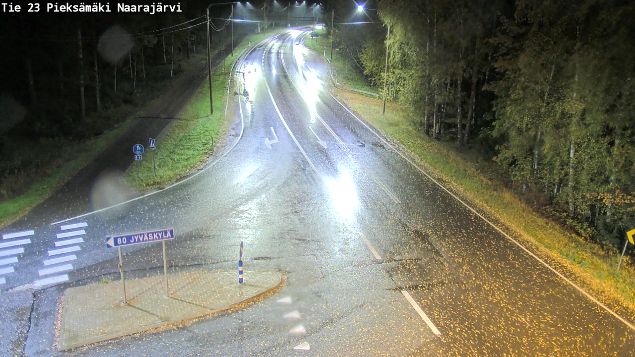 Weather Camera Image Road 23 Pieksämäki, Naarajärvi, Pieksämäki, Etelä-Savo