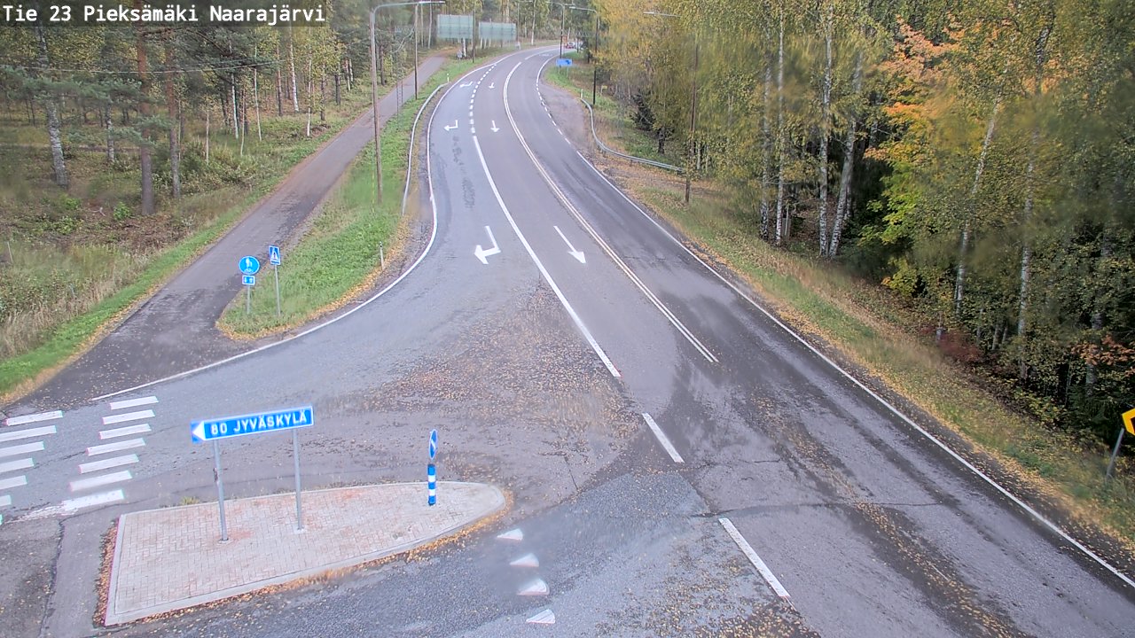 Weather Camera Image Väg 23 Pieksämäki, Naarajärvi, Pieksämäki, Etelä-Savo