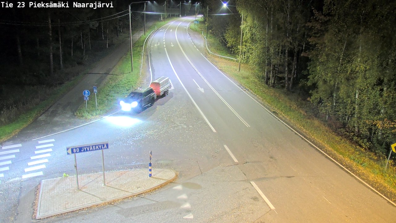 Weather Camera Image Road 23 Pieksämäki, Naarajärvi, Pieksämäki, Etelä-Savo