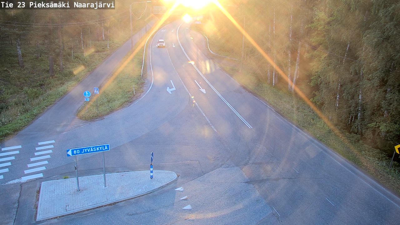 Weather Camera Image Väg 23 Pieksämäki, Naarajärvi, Pieksämäki, Etelä-Savo