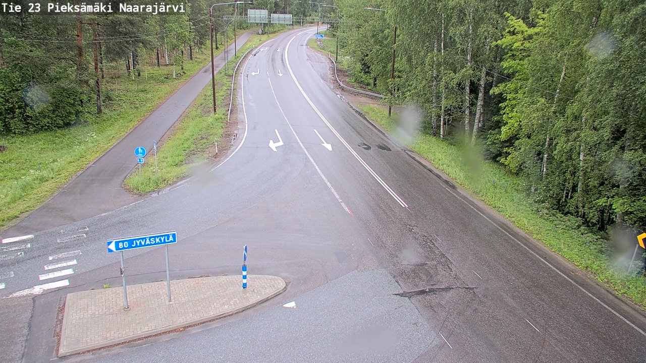 Weather Camera Image Road 23 Pieksämäki, Naarajärvi, Pieksämäki, Etelä-Savo