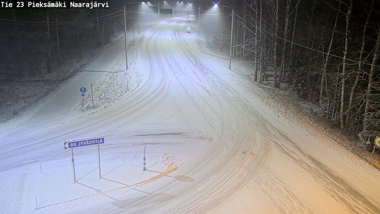 Kelikamerat Kuva Tie 23 Pieksämäki, Naarajärvi, Pieksämäki, Etelä-Savo