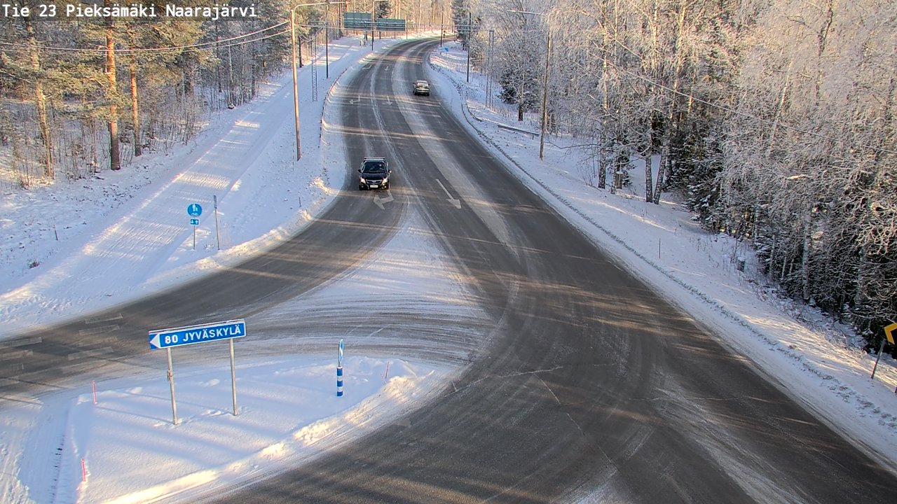 Weather Camera Image Road 23 Pieksämäki, Naarajärvi, Pieksämäki, Etelä-Savo