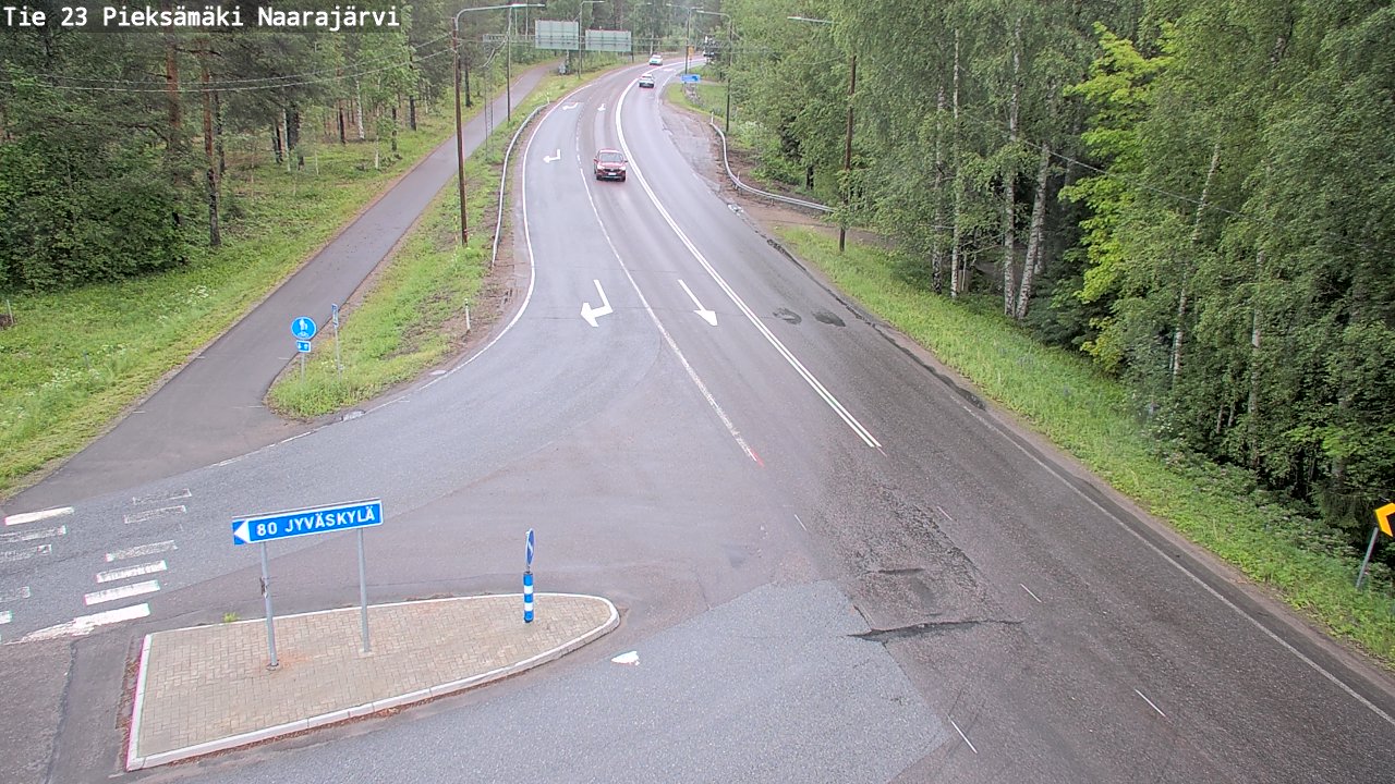 Weather Camera Image Road 23 Pieksämäki, Naarajärvi, Pieksämäki, Etelä-Savo
