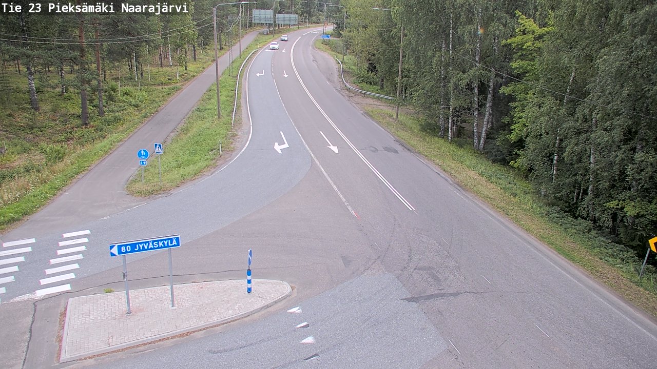 Weather Camera Image Road 23 Pieksämäki, Naarajärvi, Pieksämäki, Etelä-Savo