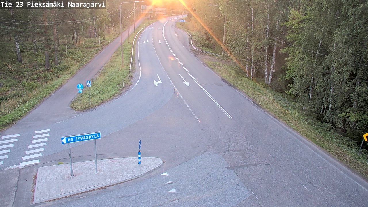 Weather Camera Image Road 23 Pieksämäki, Naarajärvi, Pieksämäki, Etelä-Savo