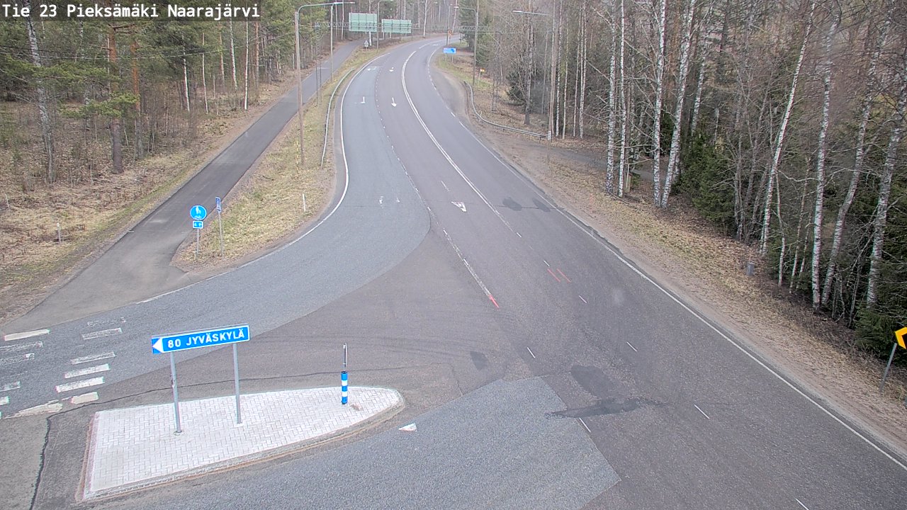 Weather Camera Image Road 23 Pieksämäki, Naarajärvi, Pieksämäki, Etelä-Savo
