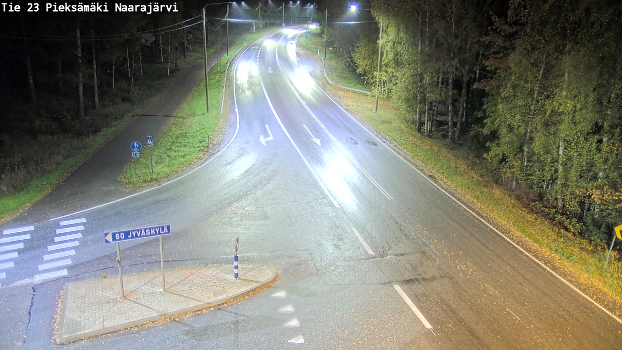 Weather Camera Image Road 23 Pieksämäki, Naarajärvi, Pieksämäki, Etelä-Savo