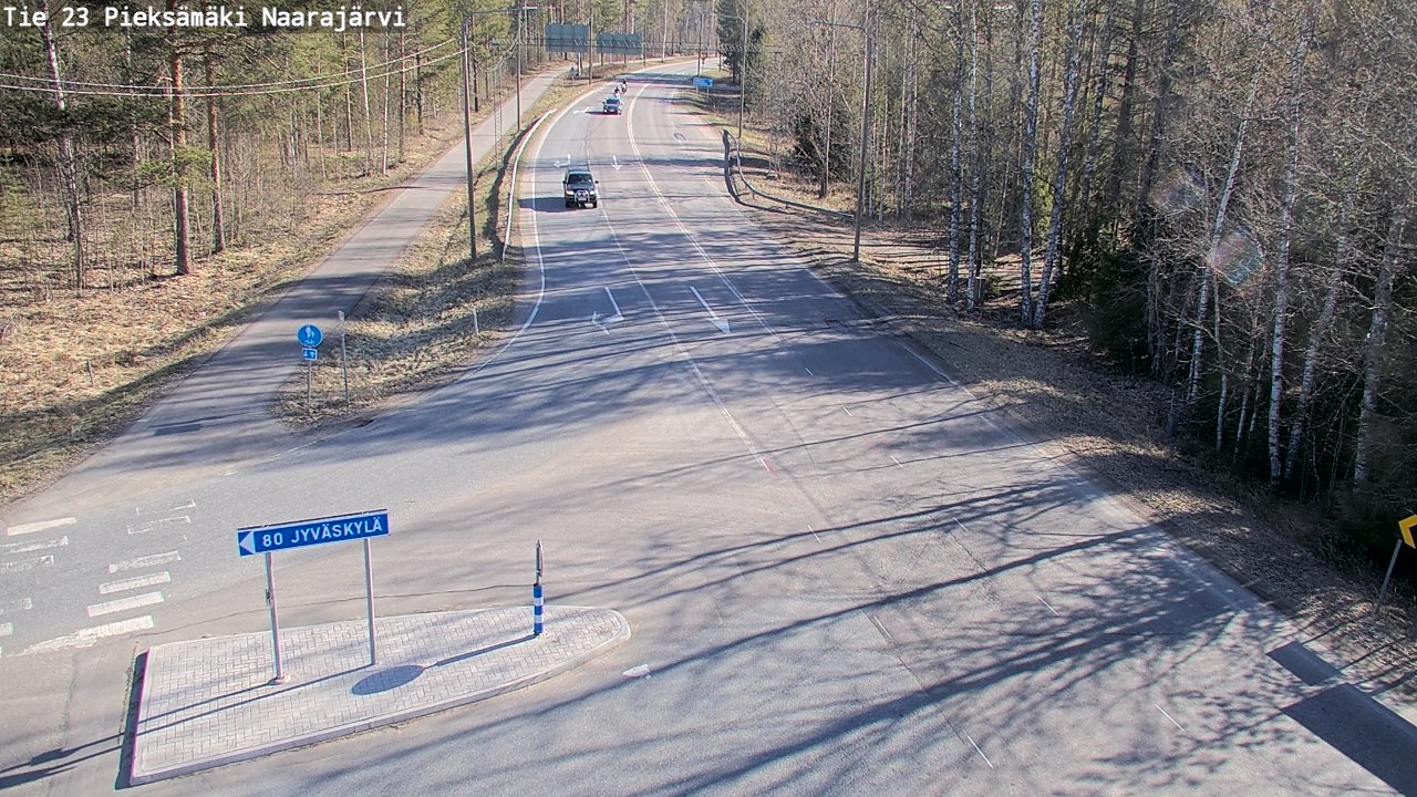 Weather Camera Image Road 23 Pieksämäki, Naarajärvi, Pieksämäki, Etelä-Savo