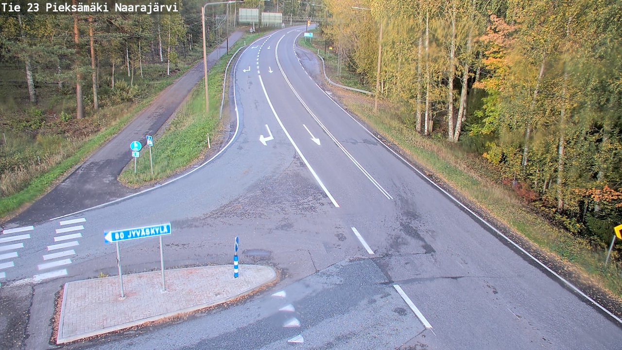 Weather Camera Image Road 23 Pieksämäki, Naarajärvi, Pieksämäki, Etelä-Savo