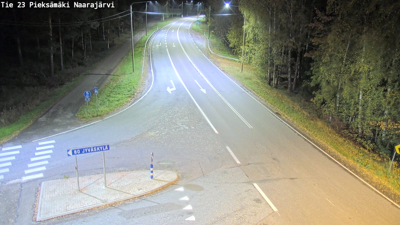 Weather Camera Image Road 23 Pieksämäki, Naarajärvi, Pieksämäki, Etelä-Savo