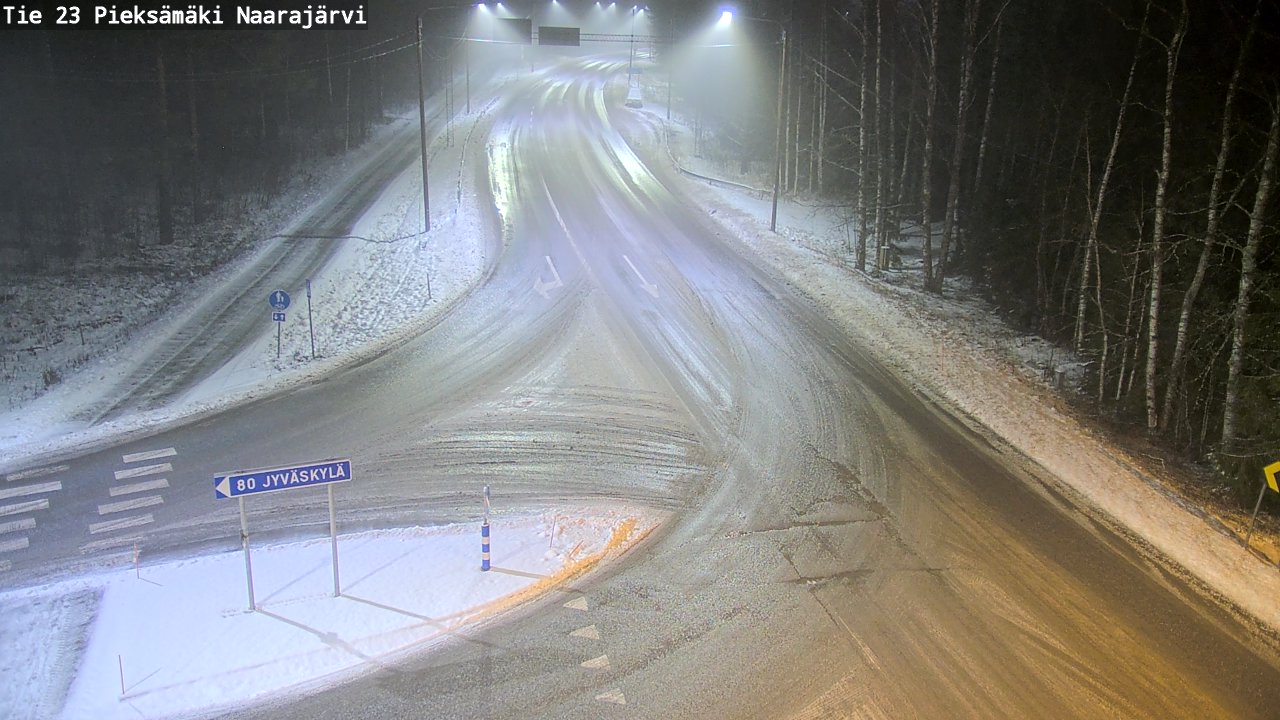 Weather Camera Image Väg 23 Pieksämäki, Naarajärvi, Pieksämäki, Etelä-Savo