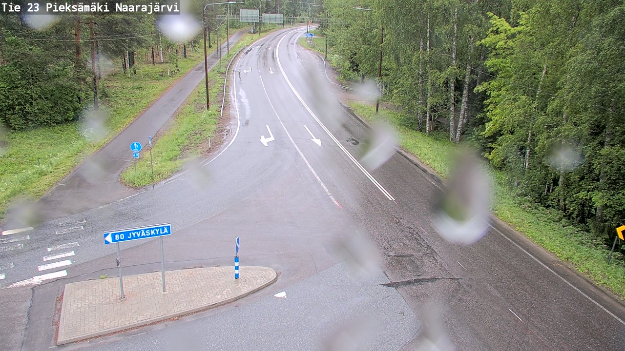 Weather Camera Image Väg 23 Pieksämäki, Naarajärvi, Pieksämäki, Etelä-Savo
