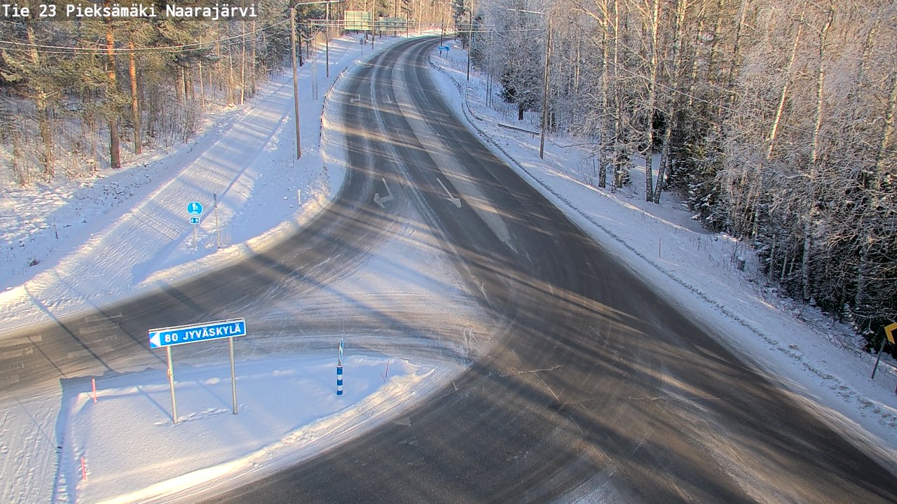 Weather Camera Image Road 23 Pieksämäki, Naarajärvi, Pieksämäki, Etelä-Savo