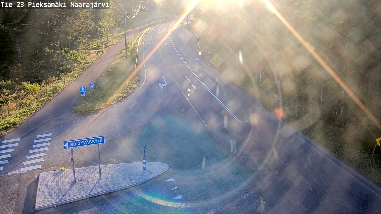 Weather Camera Image Väg 23 Pieksämäki, Naarajärvi, Pieksämäki, Etelä-Savo