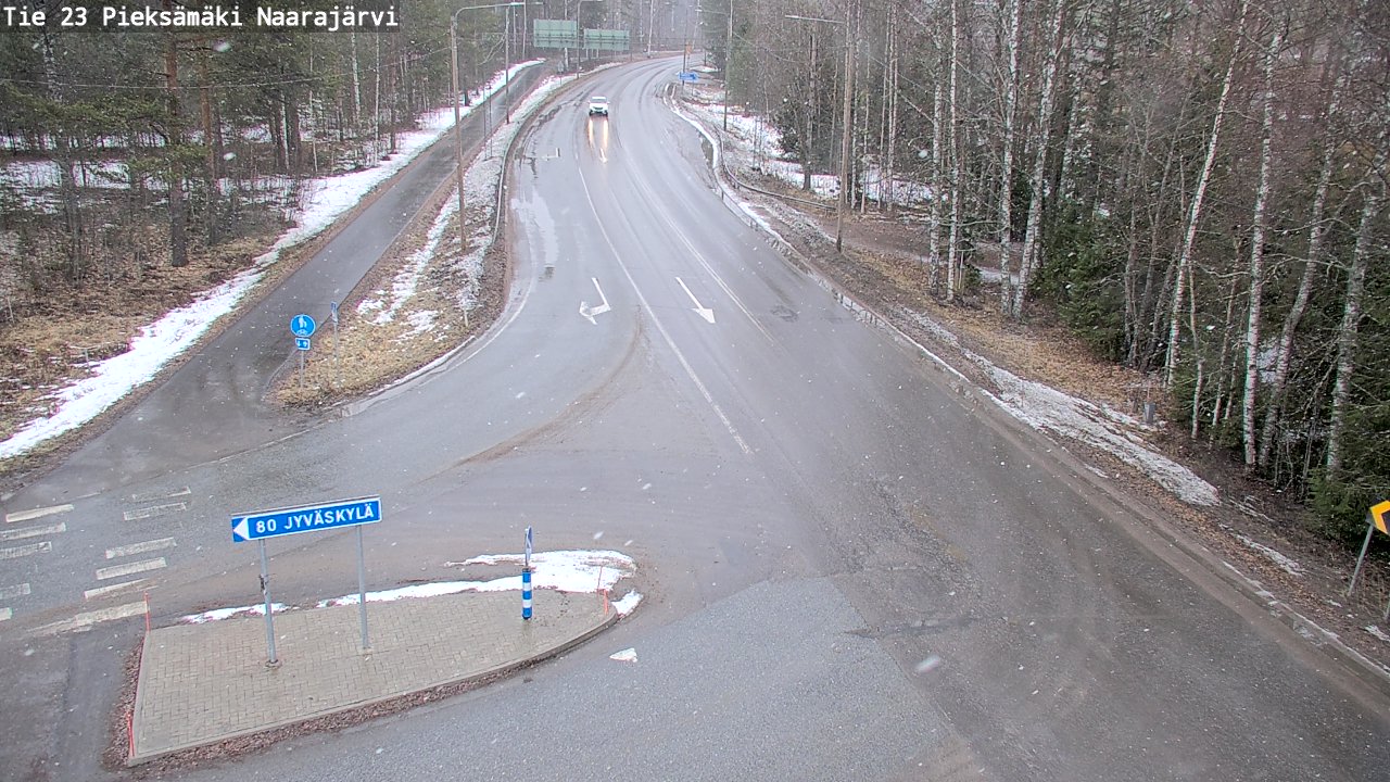 Weather Camera Image Väg 23 Pieksämäki, Naarajärvi, Pieksämäki, Etelä-Savo