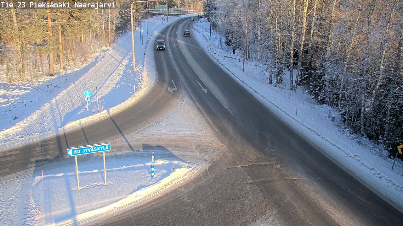 Weather Camera Image Väg 23 Pieksämäki, Naarajärvi, Pieksämäki, Etelä-Savo