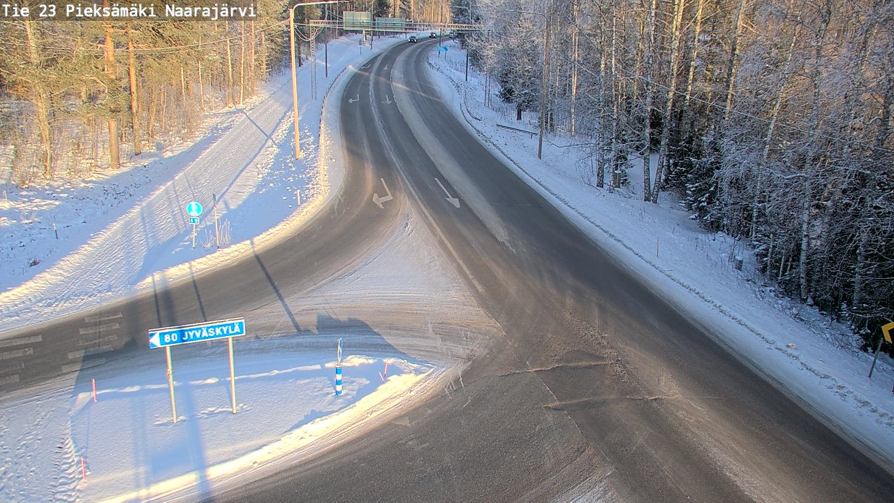 Weather Camera Image Väg 23 Pieksämäki, Naarajärvi, Pieksämäki, Etelä-Savo