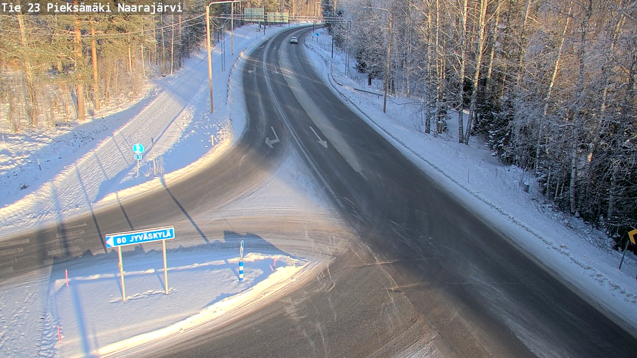 Weather Camera Image Väg 23 Pieksämäki, Naarajärvi, Pieksämäki, Etelä-Savo