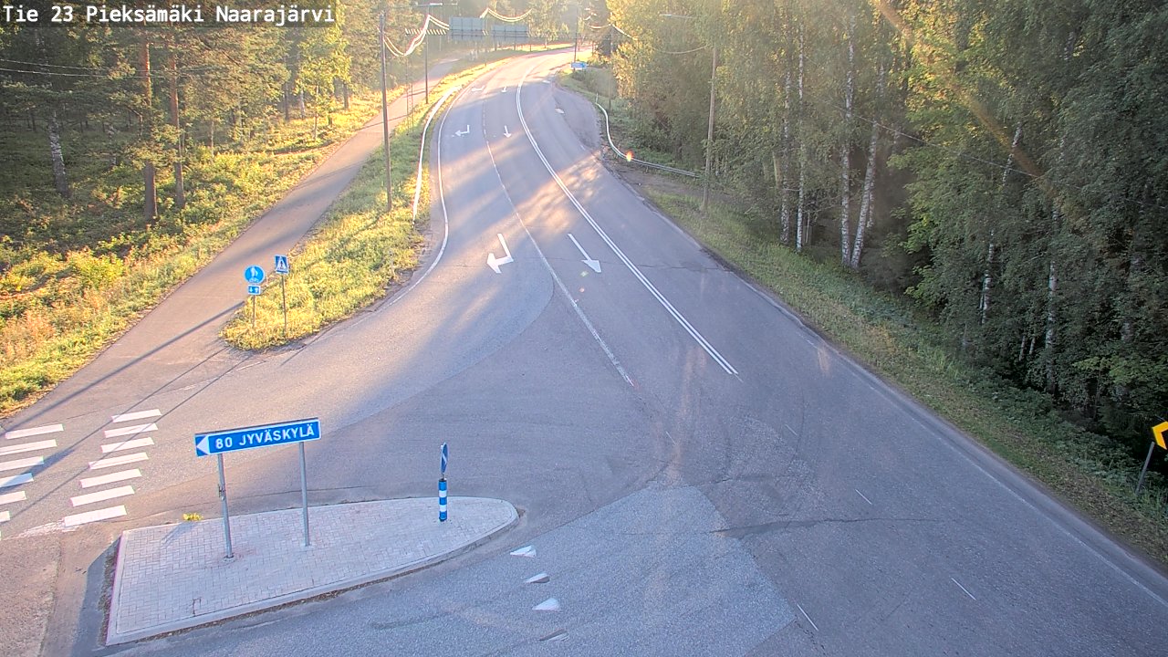 Weather Camera Image Väg 23 Pieksämäki, Naarajärvi, Pieksämäki, Etelä-Savo