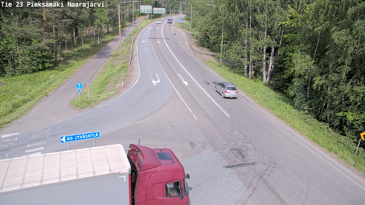 Kelikamerat Kuva Tie 23 Pieksämäki, Naarajärvi, Pieksämäki, Etelä-Savo