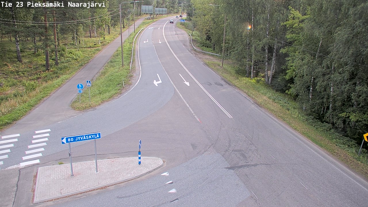 Weather Camera Image Väg 23 Pieksämäki, Naarajärvi, Pieksämäki, Etelä-Savo