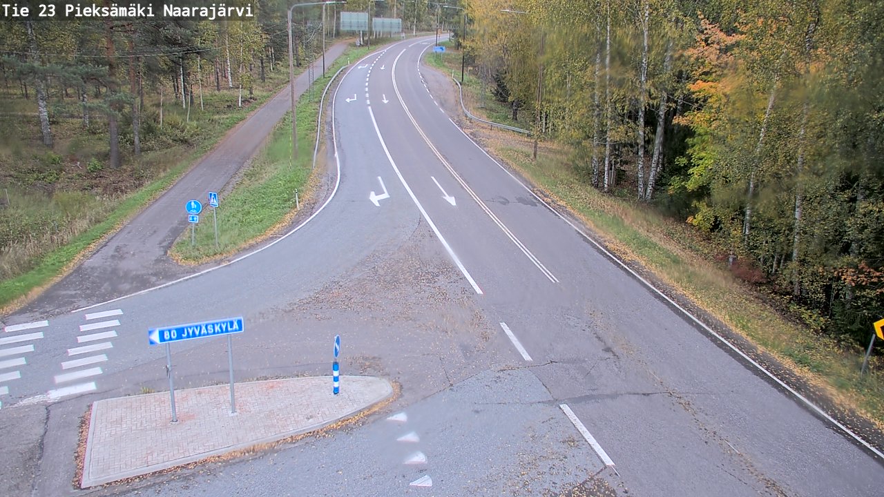 Weather Camera Image Väg 23 Pieksämäki, Naarajärvi, Pieksämäki, Etelä-Savo