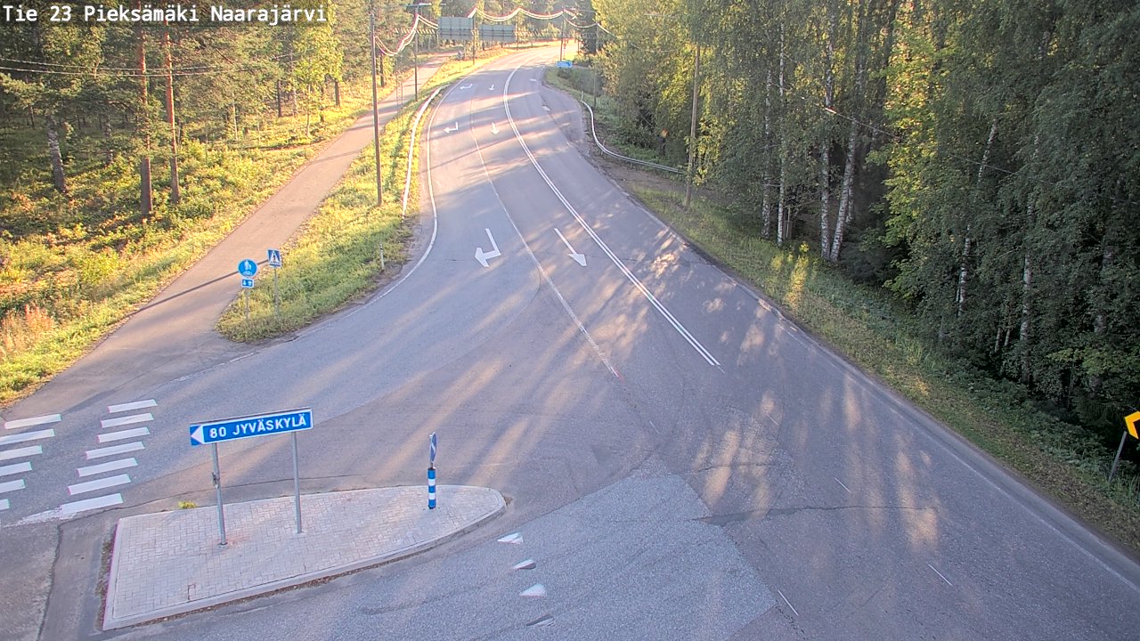 Weather Camera Image Väg 23 Pieksämäki, Naarajärvi, Pieksämäki, Etelä-Savo