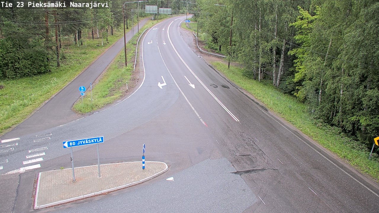 Weather Camera Image Road 23 Pieksämäki, Naarajärvi, Pieksämäki, Etelä-Savo