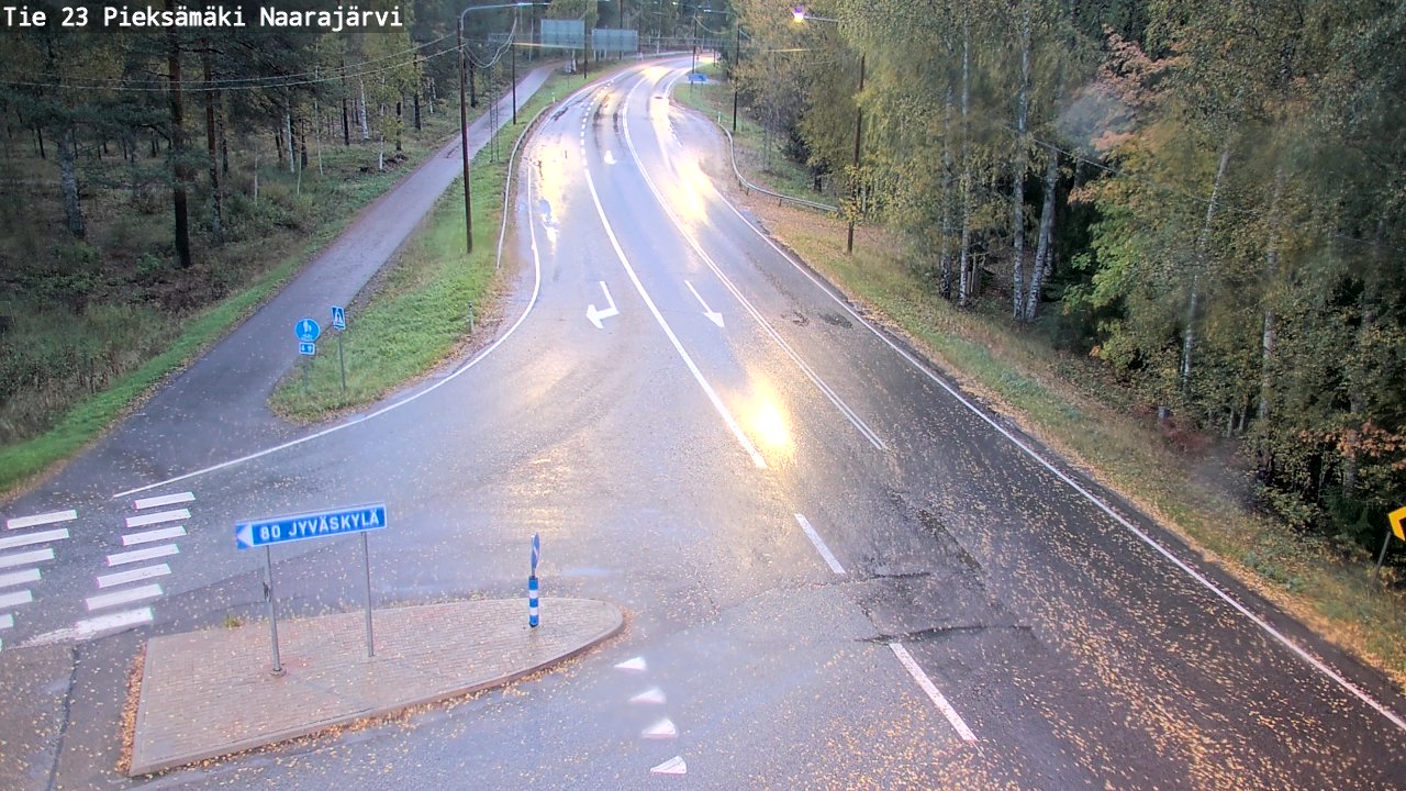 Weather Camera Image Road 23 Pieksämäki, Naarajärvi, Pieksämäki, Etelä-Savo