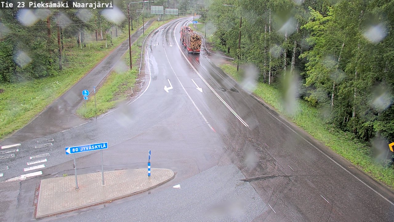 Weather Camera Image Väg 23 Pieksämäki, Naarajärvi, Pieksämäki, Etelä-Savo