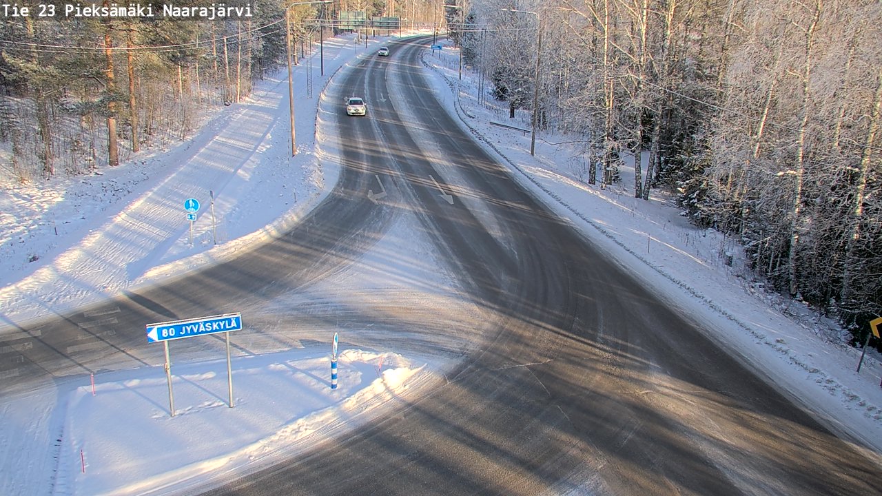 Weather Camera Image Road 23 Pieksämäki, Naarajärvi, Pieksämäki, Etelä-Savo