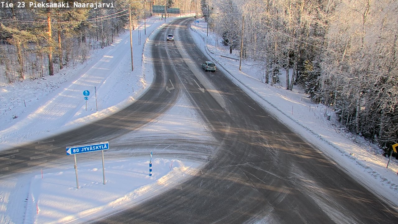 Weather Camera Image Road 23 Pieksämäki, Naarajärvi, Pieksämäki, Etelä-Savo