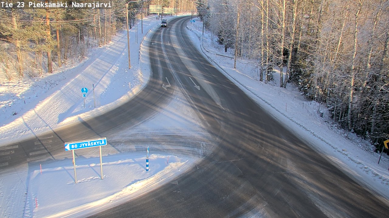 Weather Camera Image Road 23 Pieksämäki, Naarajärvi, Pieksämäki, Etelä-Savo