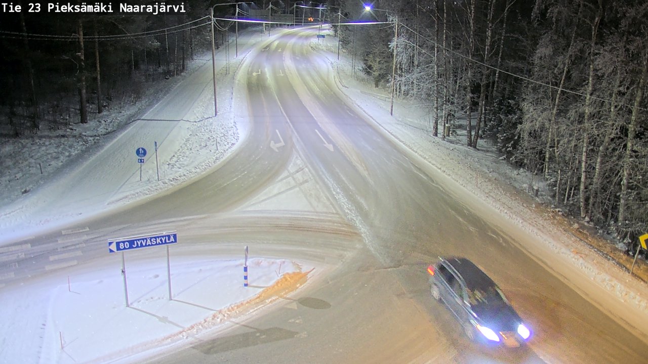 Weather Camera Image Väg 23 Pieksämäki, Naarajärvi, Pieksämäki, Etelä-Savo
