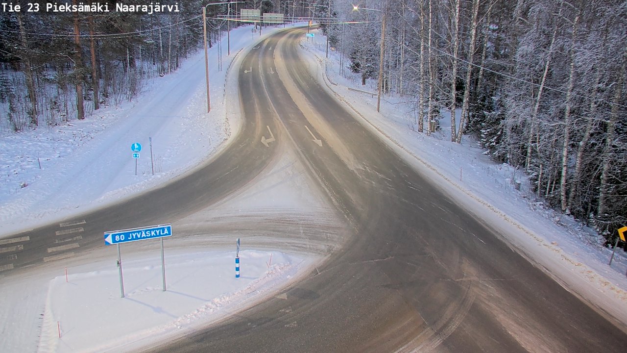 Weather Camera Image Väg 23 Pieksämäki, Naarajärvi, Pieksämäki, Etelä-Savo