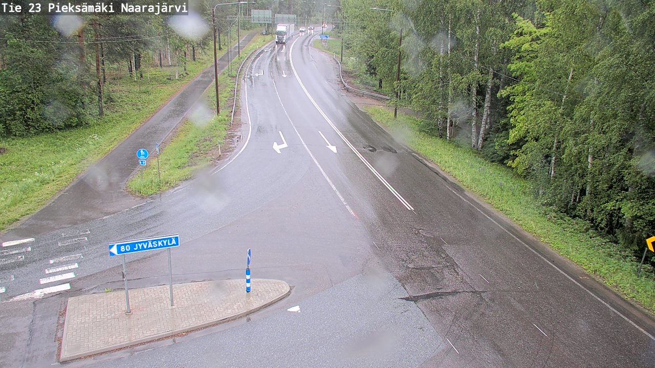 Weather Camera Image Väg 23 Pieksämäki, Naarajärvi, Pieksämäki, Etelä-Savo