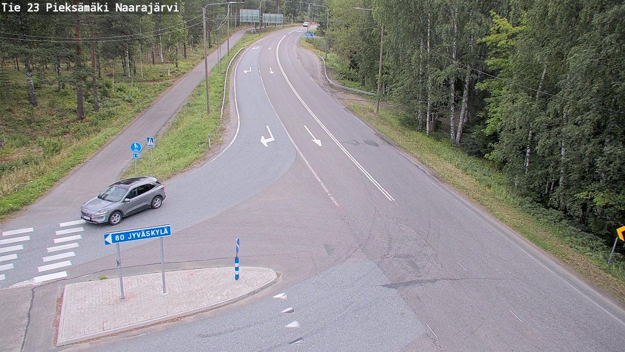 Weather Camera Image Road 23 Pieksämäki, Naarajärvi, Pieksämäki, Etelä-Savo