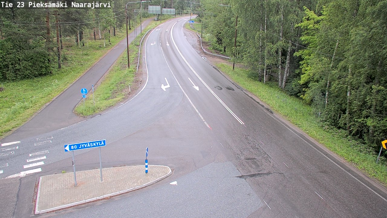 Weather Camera Image Road 23 Pieksämäki, Naarajärvi, Pieksämäki, Etelä-Savo