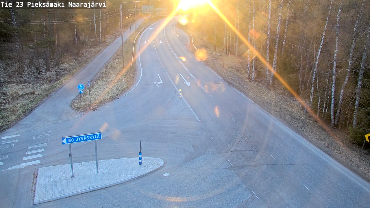 Weather Camera Image Road 23 Pieksämäki, Naarajärvi, Pieksämäki, Etelä-Savo