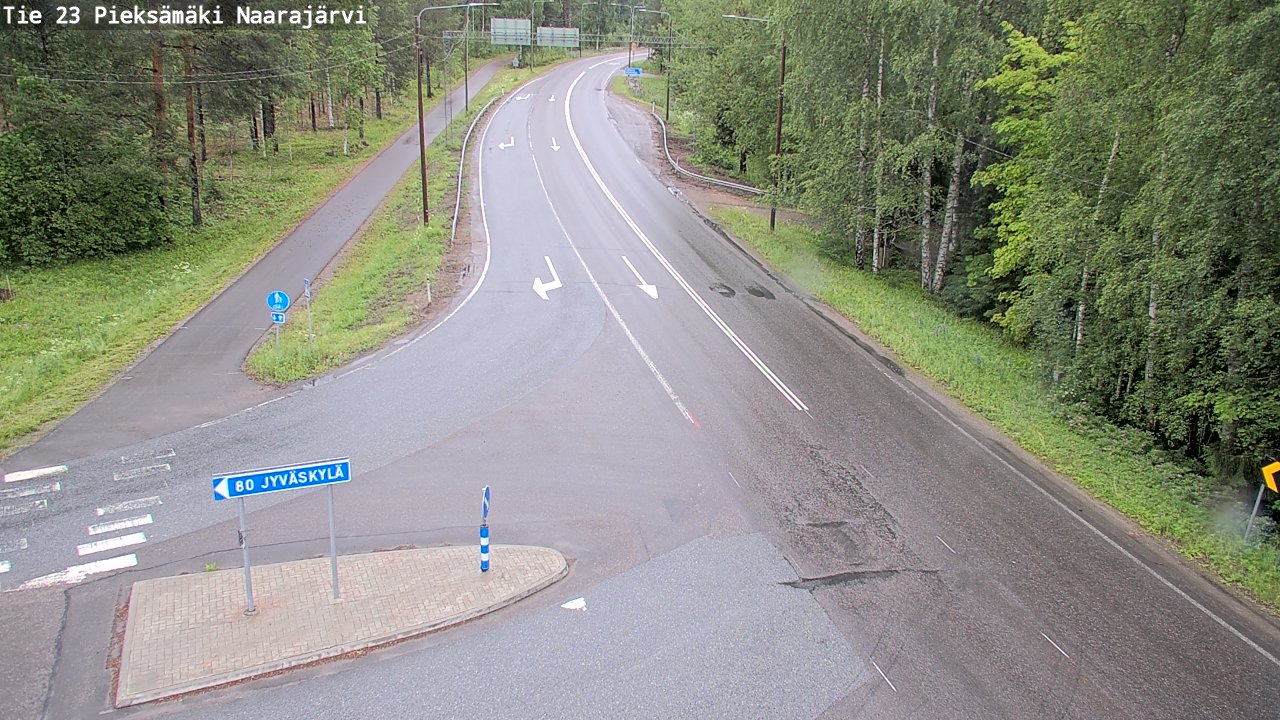 Weather Camera Image Road 23 Pieksämäki, Naarajärvi, Pieksämäki, Etelä-Savo