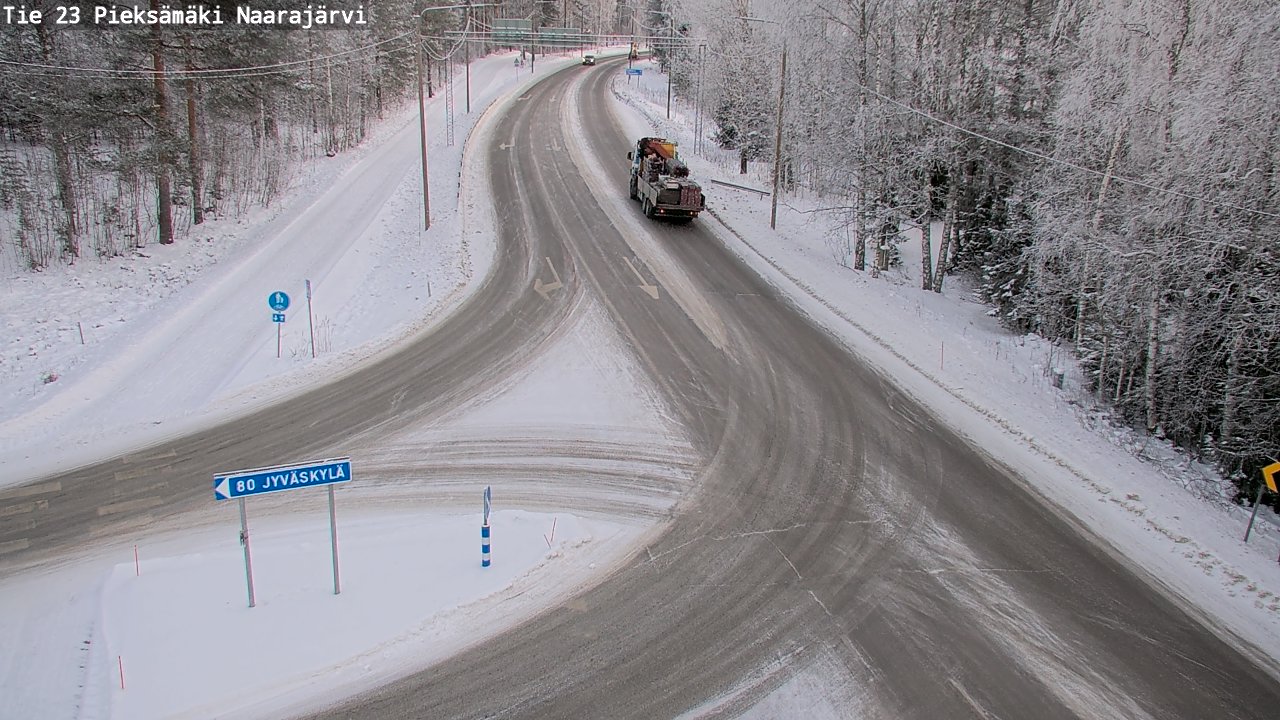 Weather Camera Image Road 23 Pieksämäki, Naarajärvi, Pieksämäki, Etelä-Savo