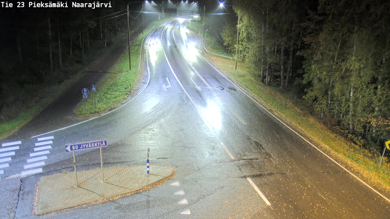 Weather Camera Image Road 23 Pieksämäki, Naarajärvi, Pieksämäki, Etelä-Savo